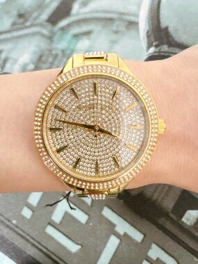Michael Kors MK3632 Pavé Gold-Tone Watch